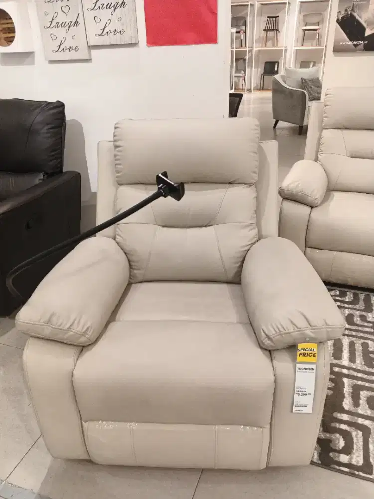 SOFA RECLINER TRONDESN SET BEIGE  1+3