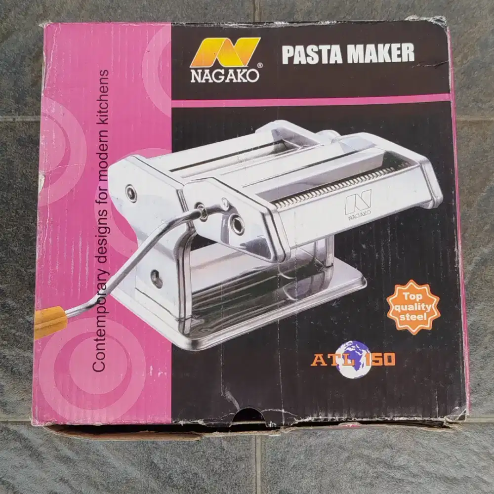 Baru! Nagako Atlas 150 Pasta Maker Mesin Gilingan Pembuat Mie Pangsit