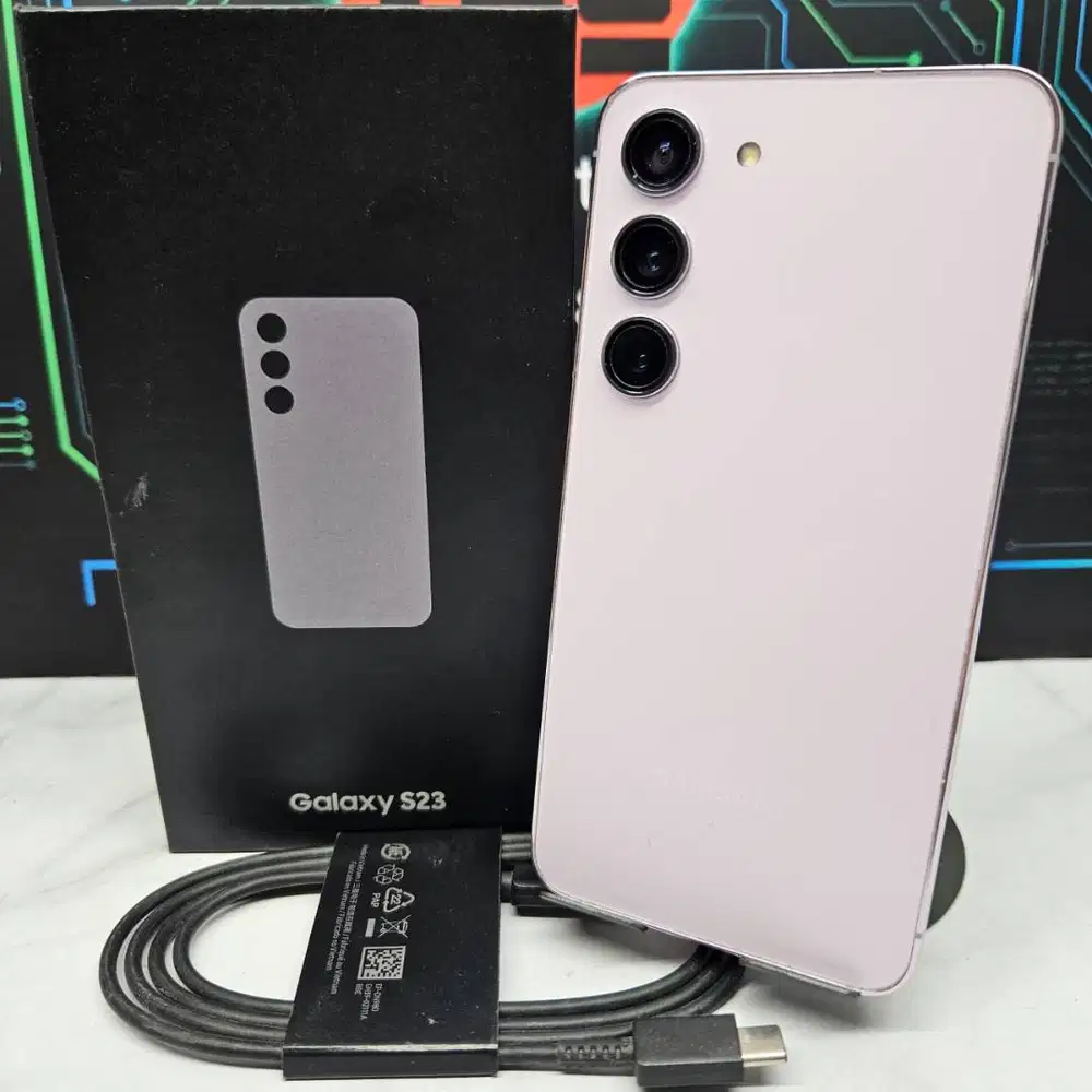 Samsung Galaxy S23 8/256GB Lavender SEIN Resmi Fullset No Minus