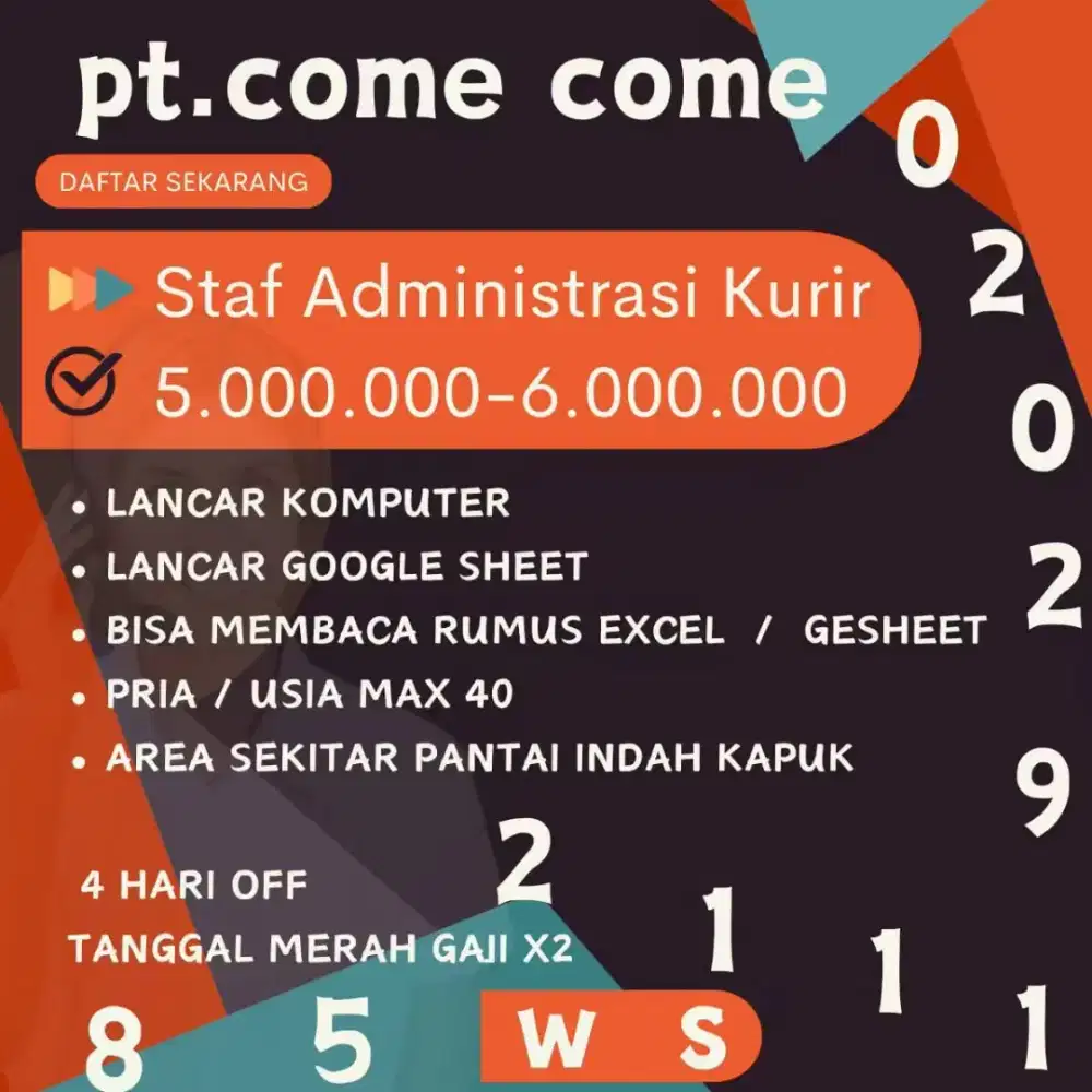 Administrasi / kurir / driver / admin
