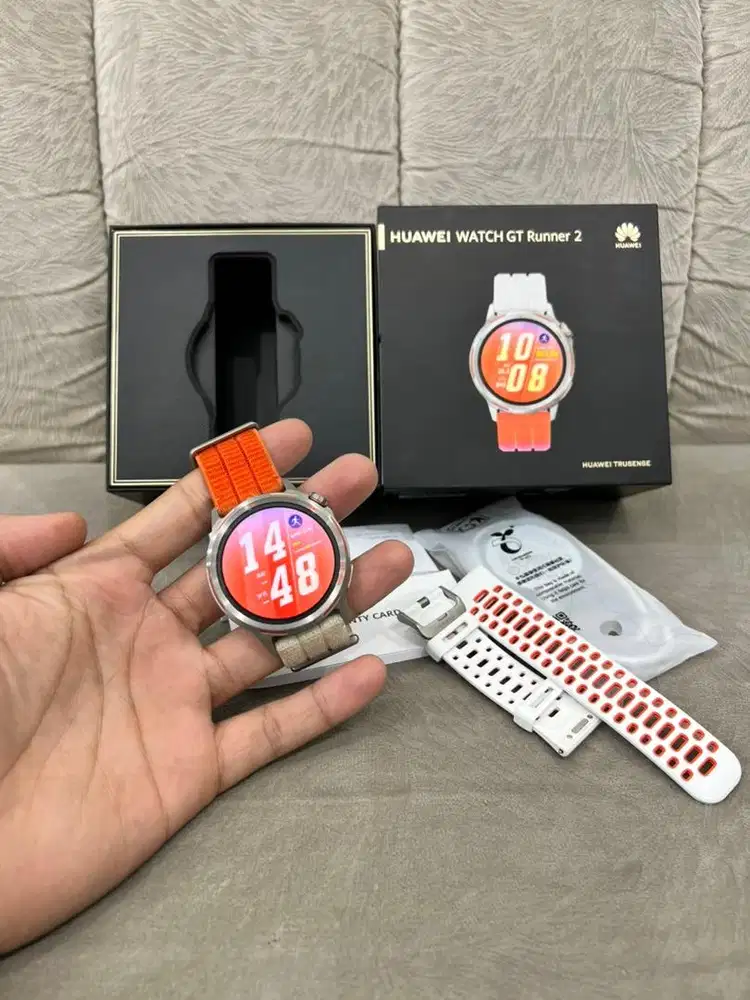 Huawei Watch GT Runner 2 Gradient Orange Airdry Fullset Garansi 2028