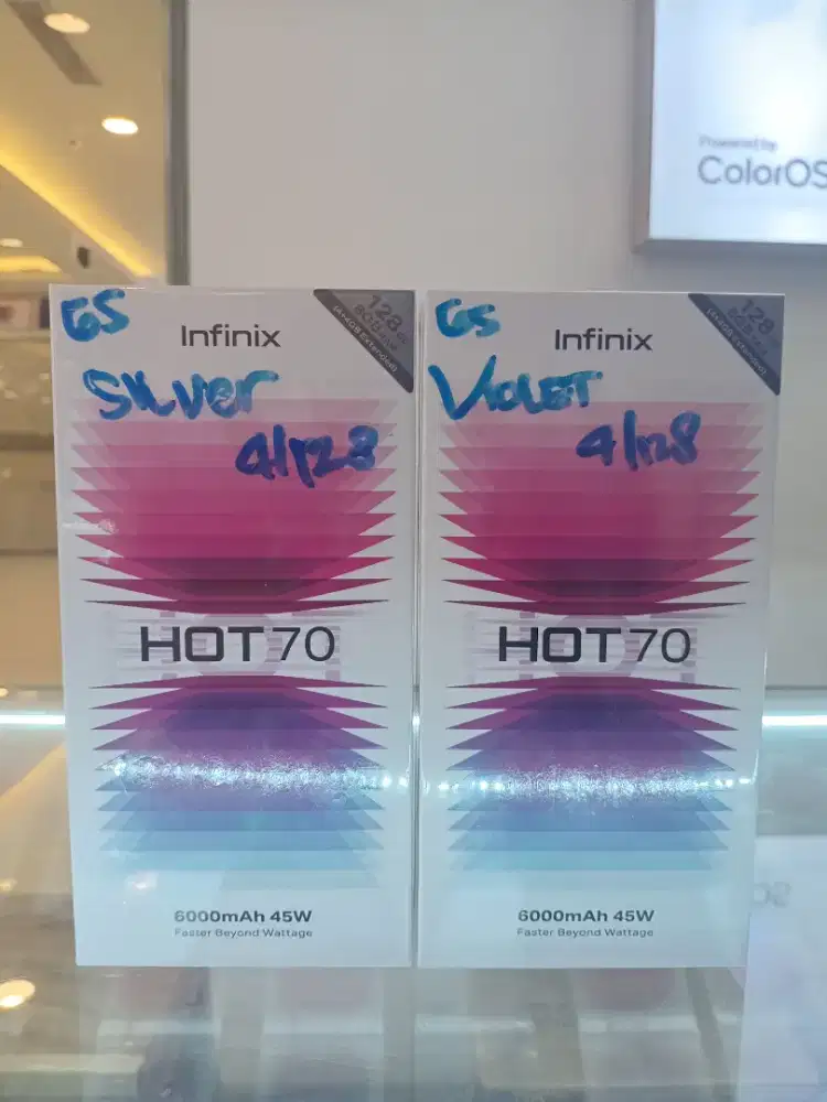 Infinix hot70 4/128 garansi resmi