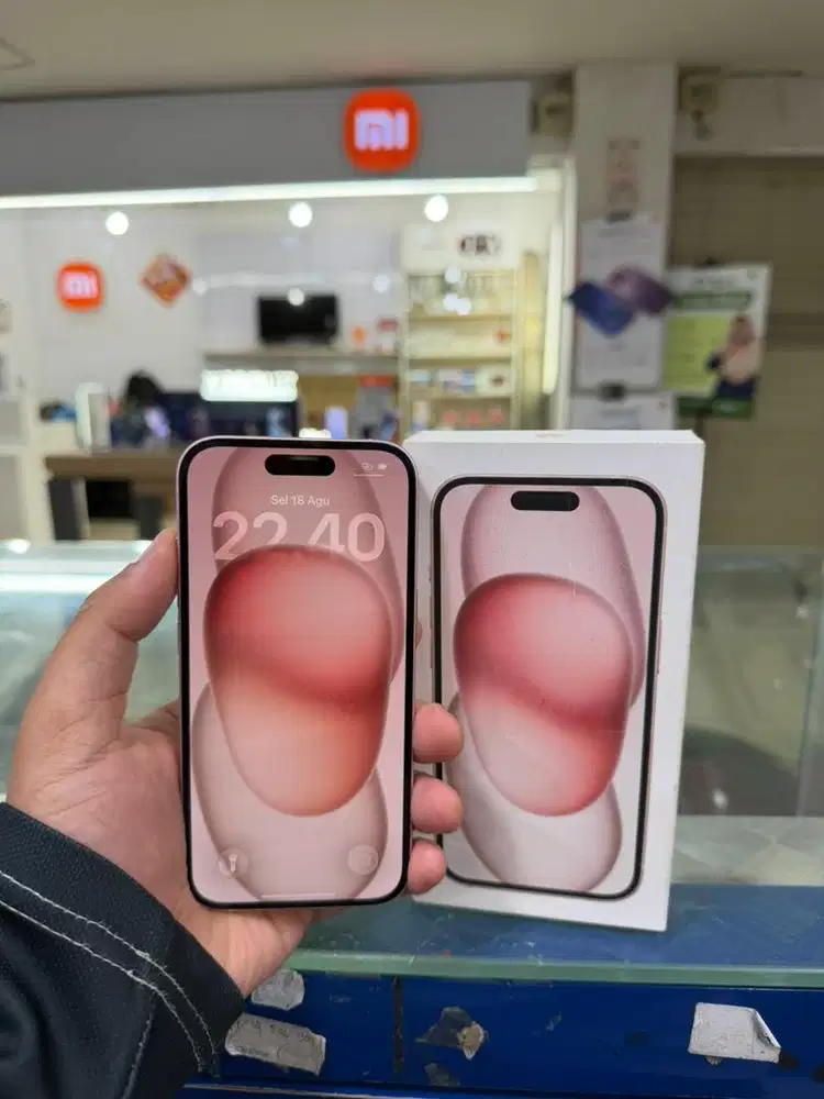 iPhone 15 128 ibox like new baru 1 bulan pakai