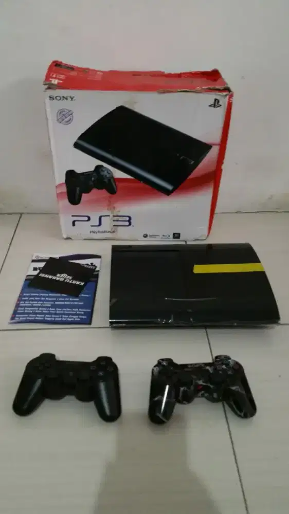 Ps3 super slim 500gb fullset fullgame segel void mulus bisa TT