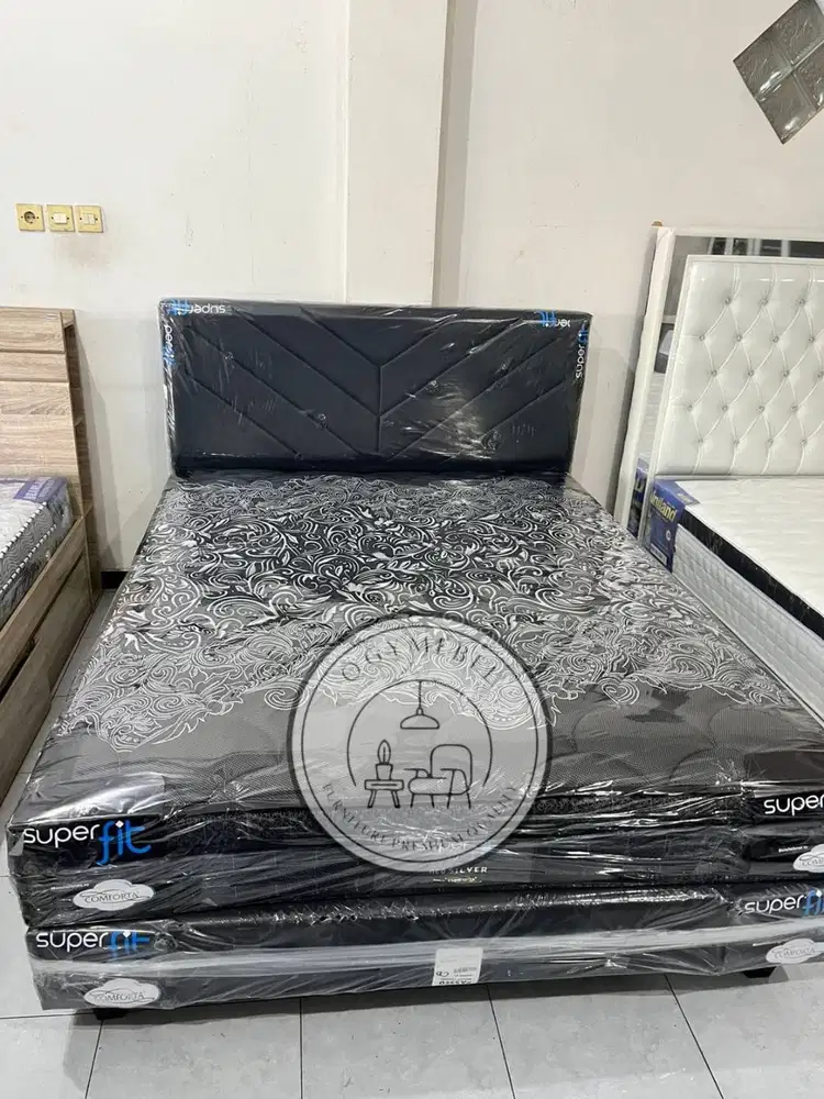 READY SET SPRINGBED DIVAN UK 160 MERK SUPERFIT NEO SILVER TERMURAH SAL