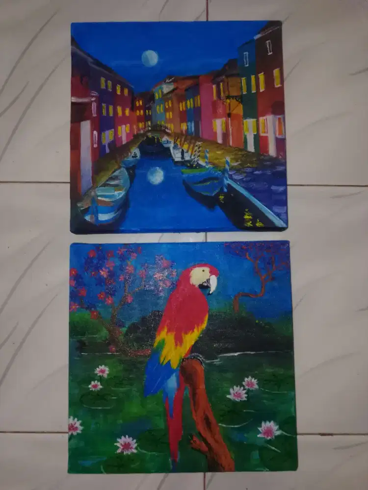 Lukisan mini murah  25x25