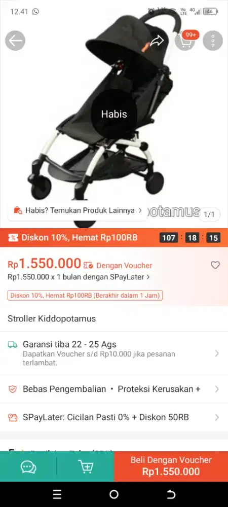 Stoler baby preloved