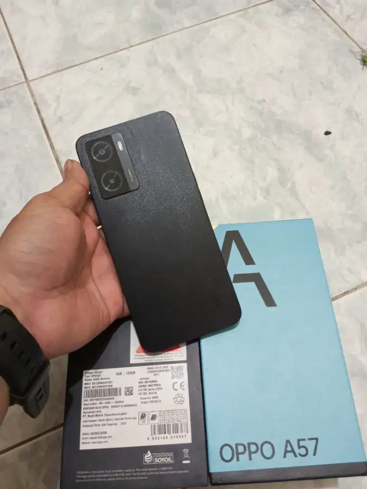 Oppo A57 ram 4/128GB fulset minus tipis
