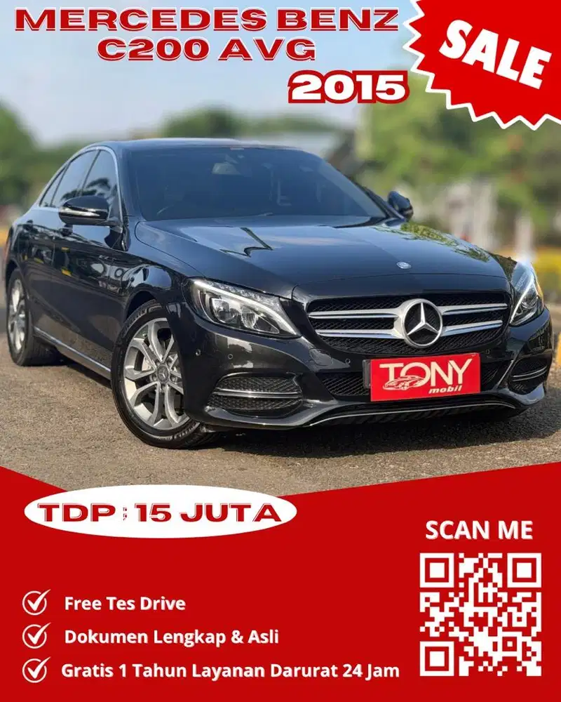 Mercedes Benz C200 W205 Avantgarde 2015 Hitam