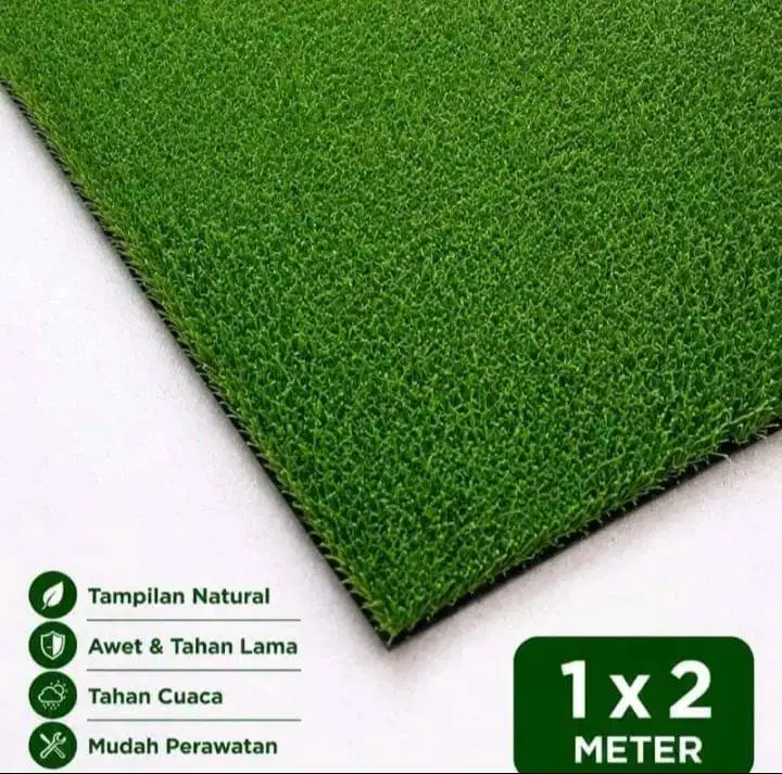 Rumput Sintetis Golf Biasa Ukuran 1x2M – Karpet Rumput Artificial Outd
