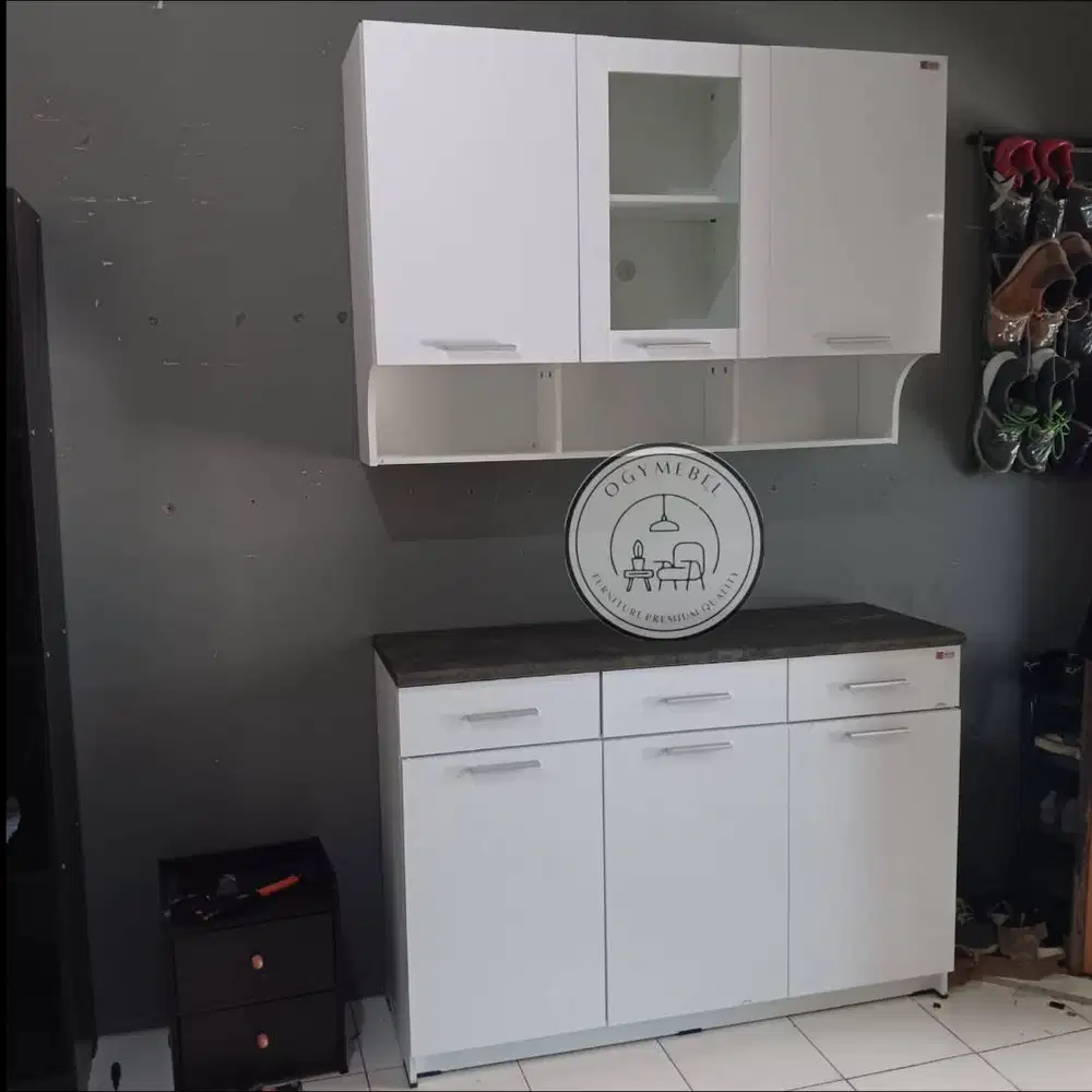 PROMO PAKET KITCHEN SET DAPUR 3 PINTU ATAS BAWAH TERMURAH SALE