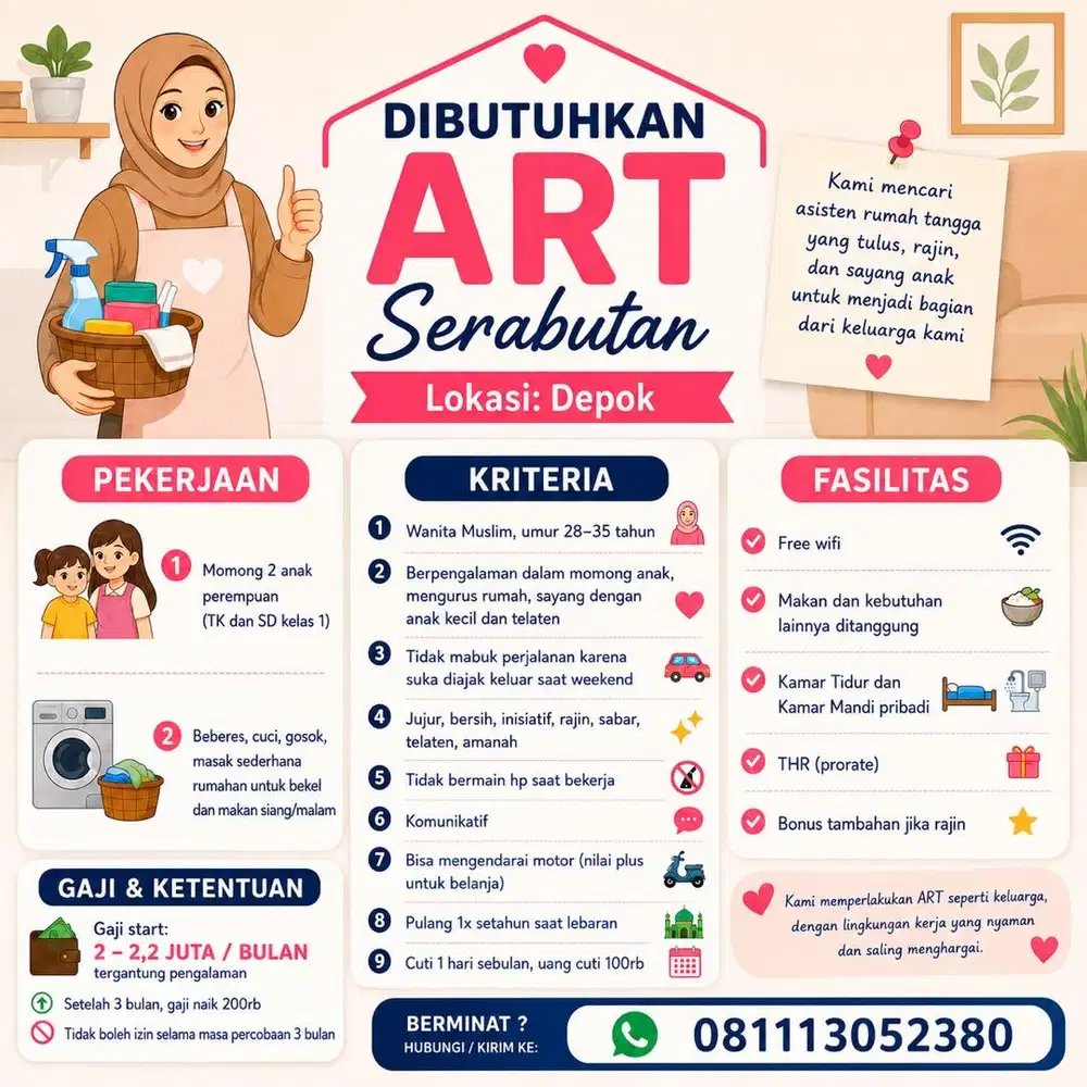 LOWONGAN KERJA ART SERABUTAN