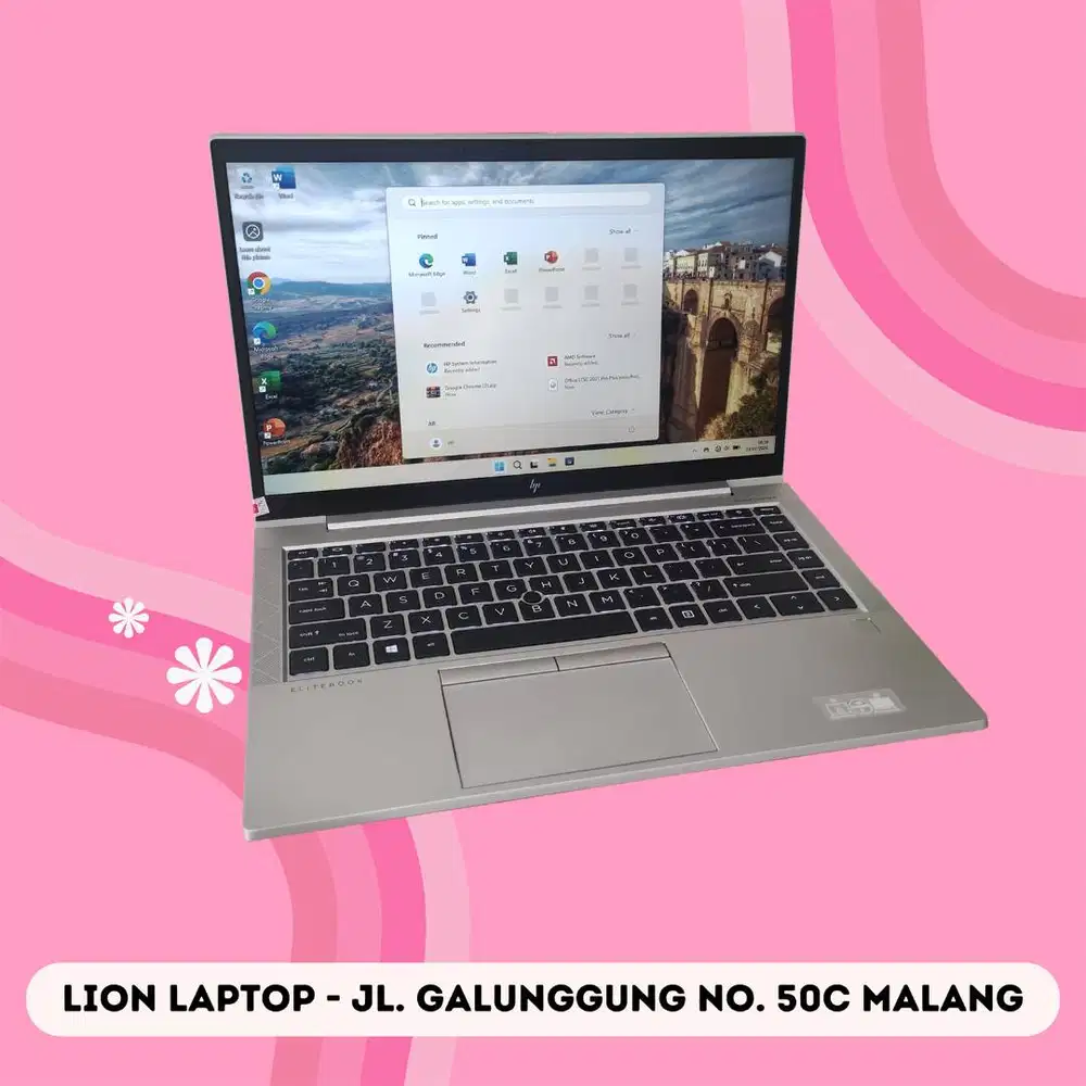 RAM 16GB Ryzen 5 SSD 256GB Slim Alumium HP Elitebook 845 G7 [20|08]