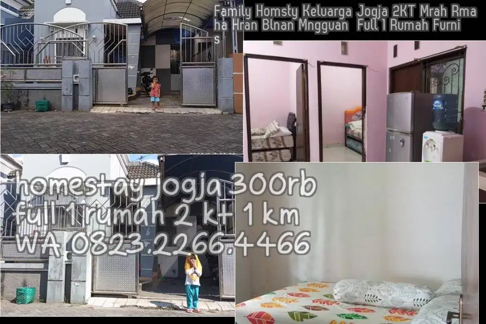 Family Homsty Keluarga Jogja 2KT Mrah Rmaha Hran Blnan Mngguan