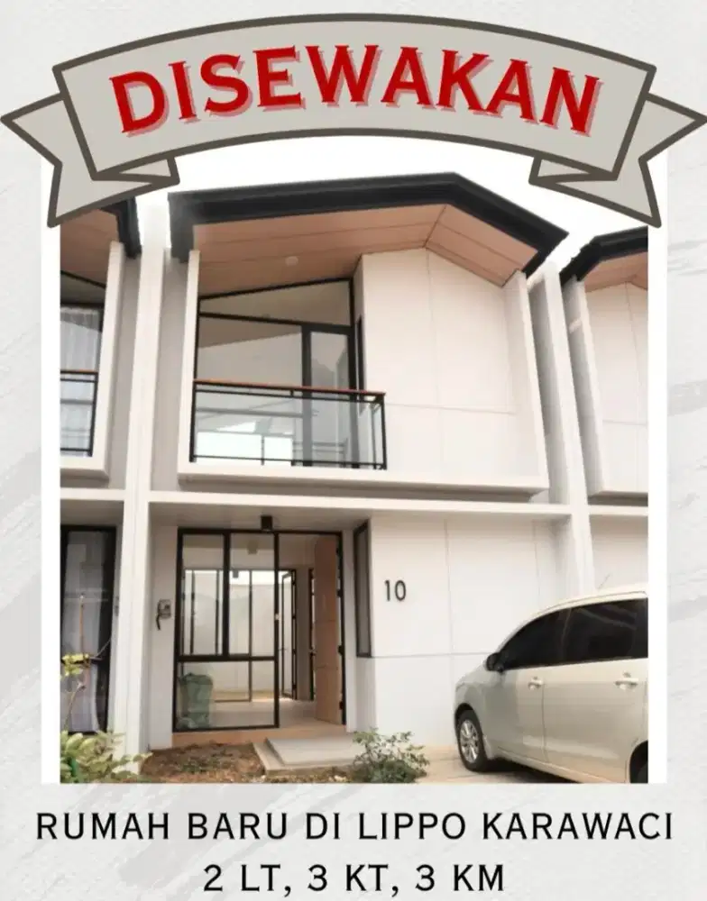 DISEWAKAN RUMAH CENDANA PARC - LIPPO KARAWACI, TANGERANG