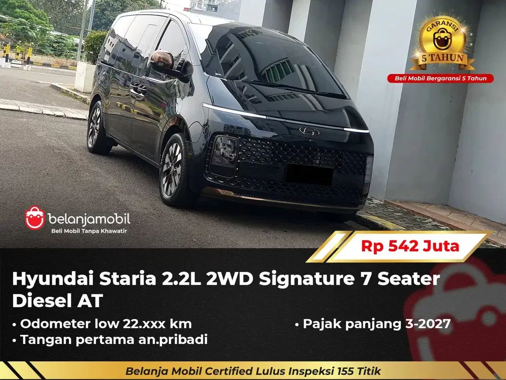 [ LOW KM 22RB ] Hyundai Staria 2.2 Signature 7 Seater Diesel 2024/2025