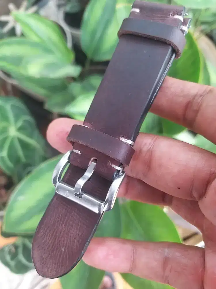 Tali jam Kulit asli 24mm