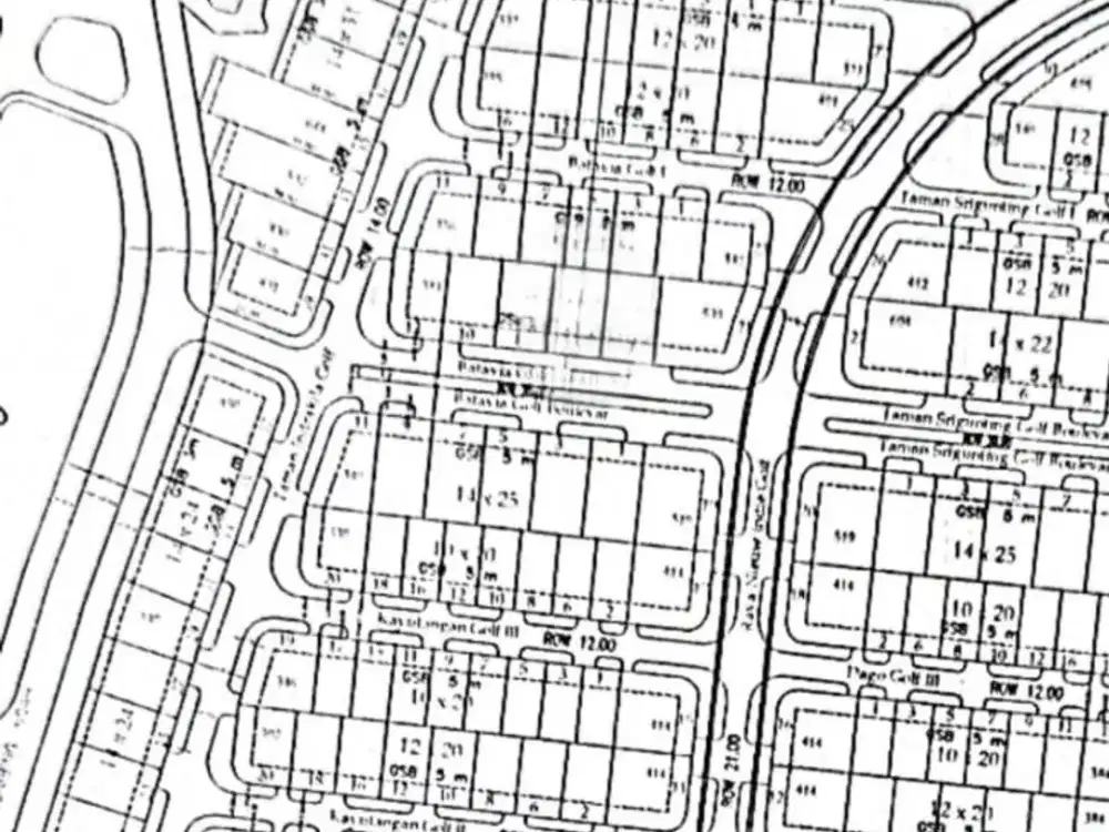 For Sale Kavling di Araya Malang Cluster Nieuw Indie Batavia Golf Boulevard Siap Bangun