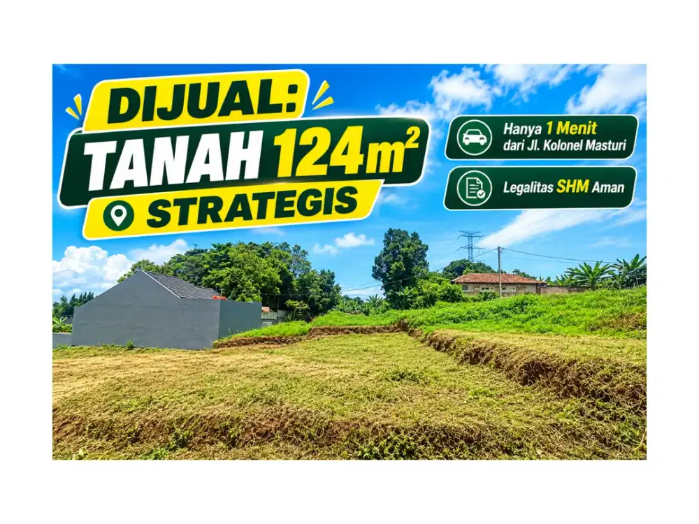 Tanah Datar Siap Bangun Di Cimahi Utara Luas 124m2