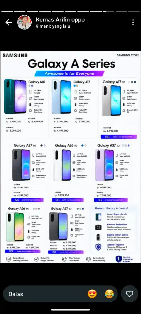 Samsung A57 8/256Gb
