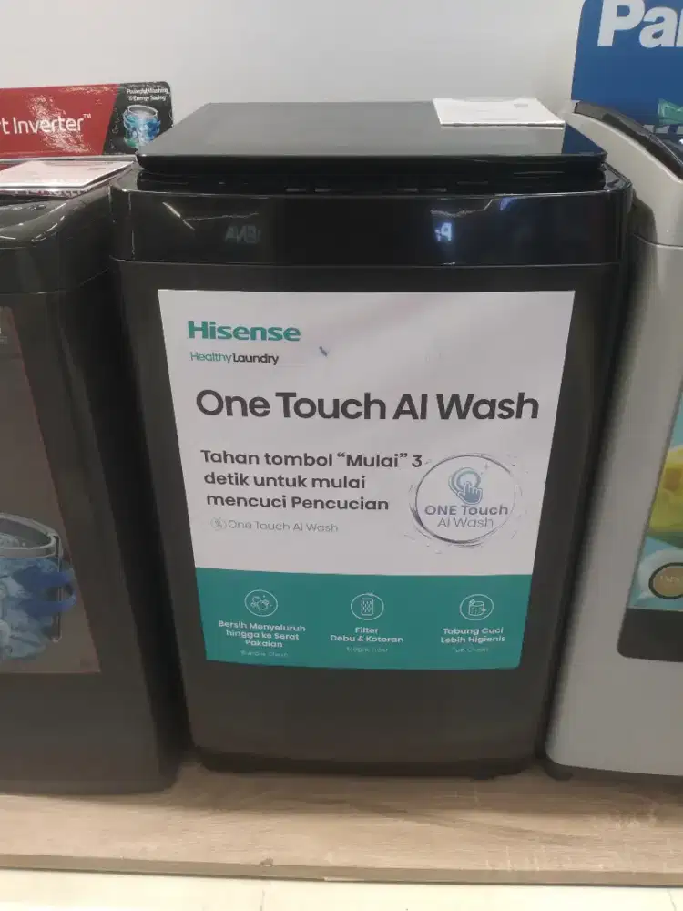Mesin Cuci Top Loading 9 KG Hisense AI