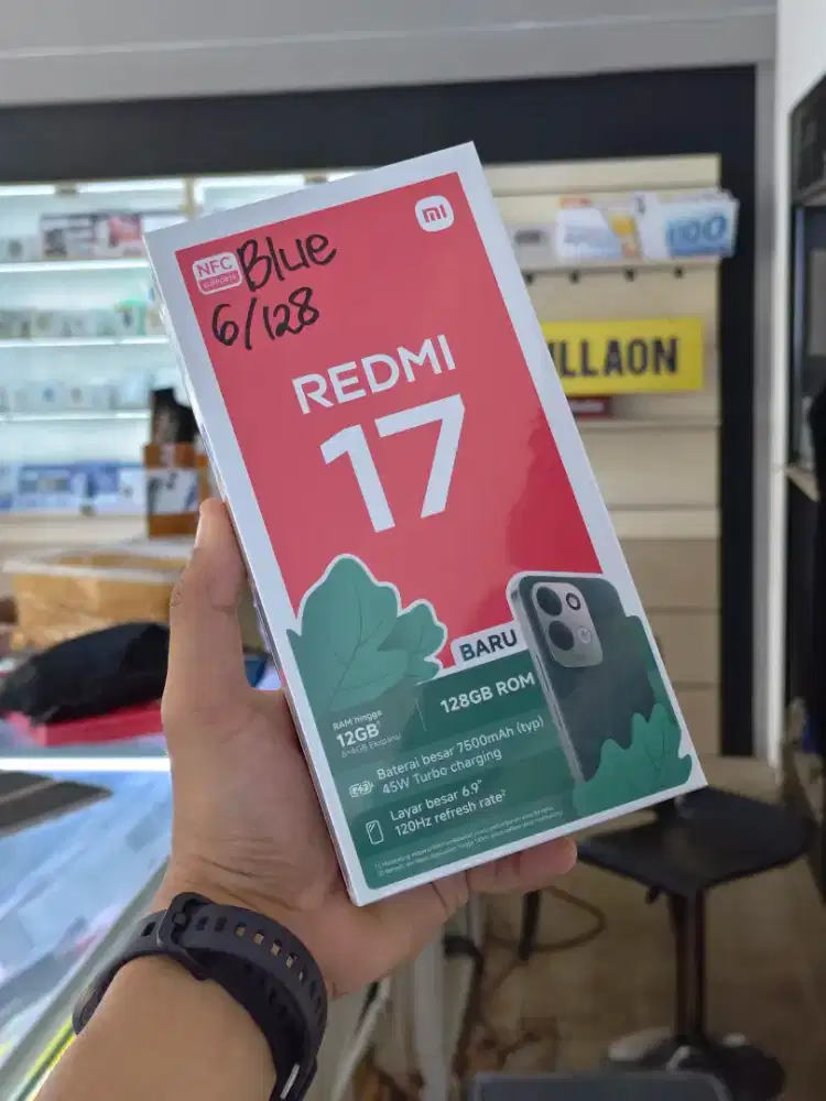 Xiaomi Redmi 17 6/128GB (new)*Bisa Cod,Fastrespon WA
