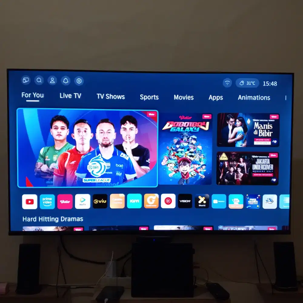 Smart TV COOCAA 50inch Fullset Mulus No Minus