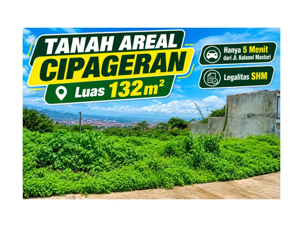 Jual Tanah Cimahi Utara Akses Cepat Hanya 10 Menit Ke Tol
