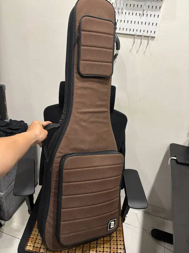 (Like NEW) Premium Gigbag DBM-X Tas Gitar Elektrik - Full Soft Bludru