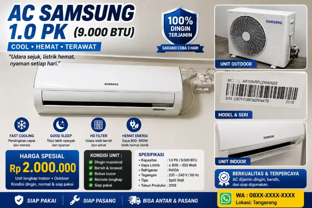 DIJUAL AC SAMSUNG 1 PK