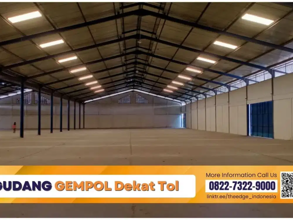 GUDANG LOGISTIK GEMPOL - 23.000 M² LAHAN dan 9.798 M² BANGUNAN - The Edge