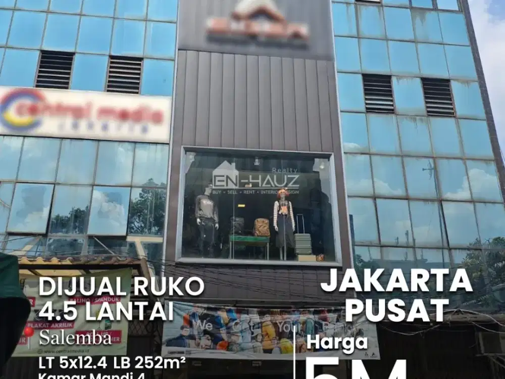 (SPDY) DIJUAL RUKO 4.5 LANTAI DI SALEMBA, JAKARTA PUSAT