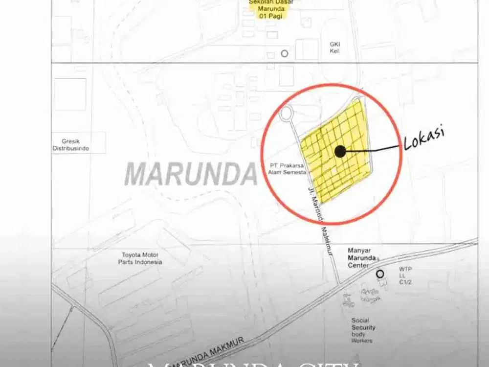 DIJUAL TANAH KAVLING INDUSTRI DI MARUNDA CITY, BEKASI