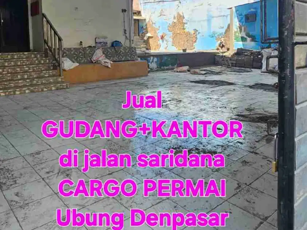 jual gudang di saridana kargo ubung kaja 485m2