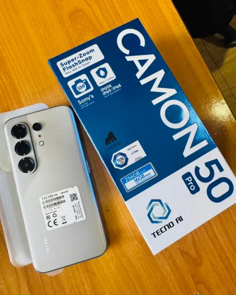 Tecno Camon 50 Pro 8/256GB 12/256GB Garansi Resmi