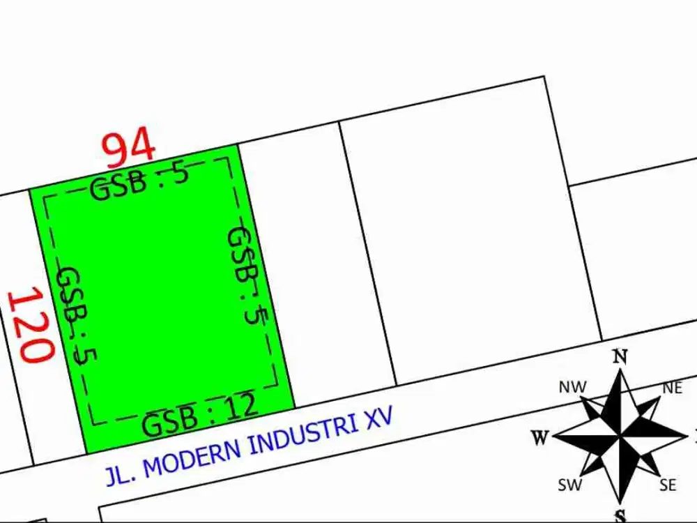 Kavling Industry Strategis ROW 24m siap Bangun Modern Cikande Industrial Estate