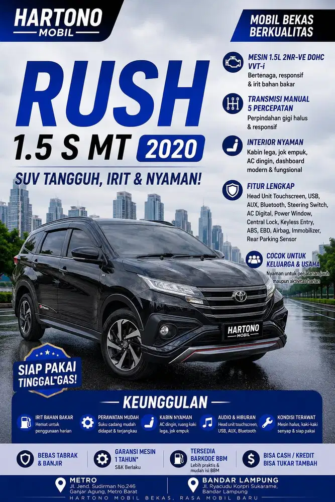 RUSH 1.5 S MT 2020