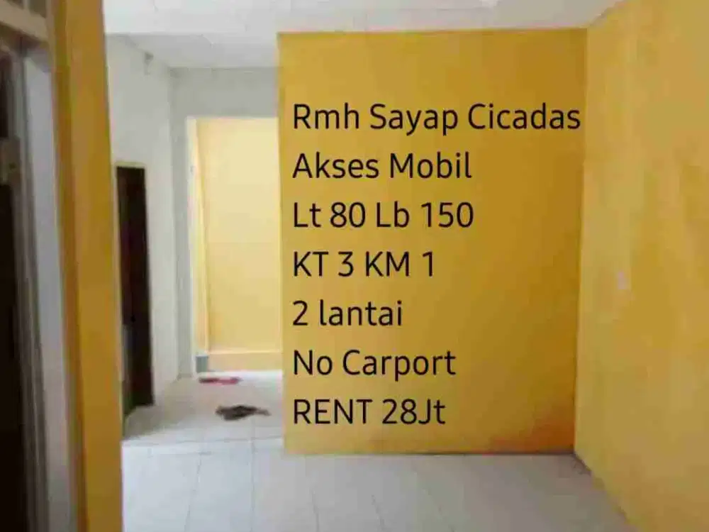 Rumah Pusat Kota Cicadas