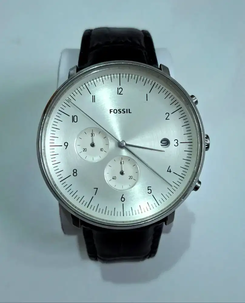 Jam fossil chrono tali kulit