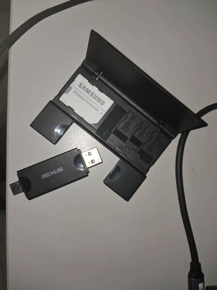 Card Reader Rexus Type C & A, Include Case Memory & SIM Card