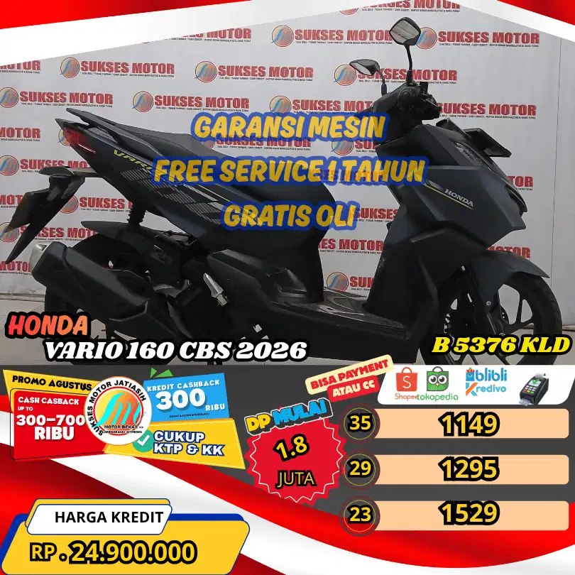VARIO 160 CBS 2026 BISA PAYMENT SPYLATER KREDIVO & CC (SUKSESMOTOR)