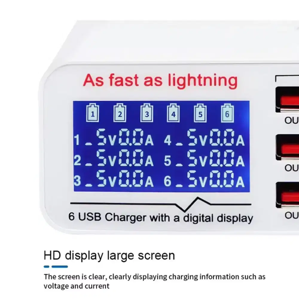 Weilkai charger fortable 6 port