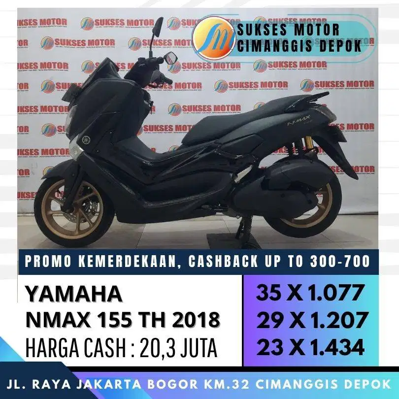 NMAX OLD 2018 CASH KREDIT CC/PAYLATER ADM LEBIH MURAH
