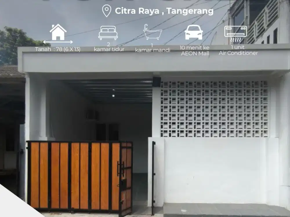 Your Dream Home is Calling siap huni cicilan 3 jutaan di Citra Raya Tangerang