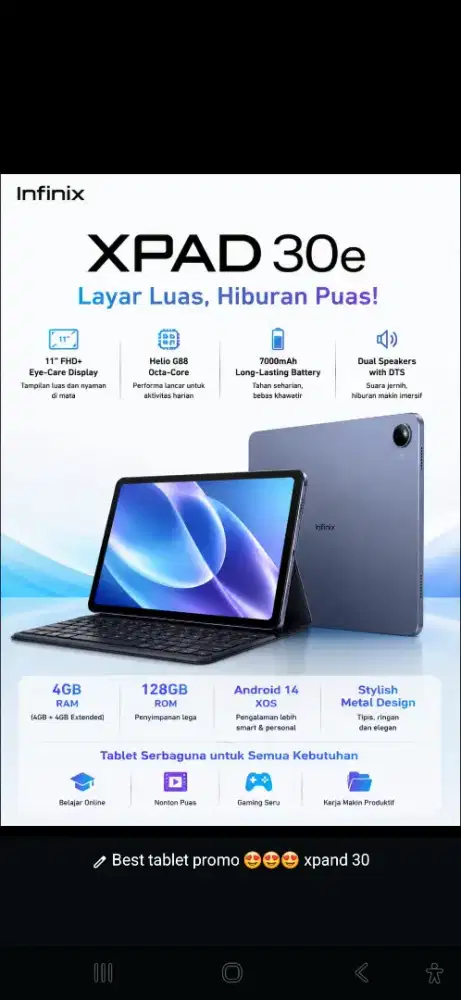 INFINIX XPAD 30e 4/128GB