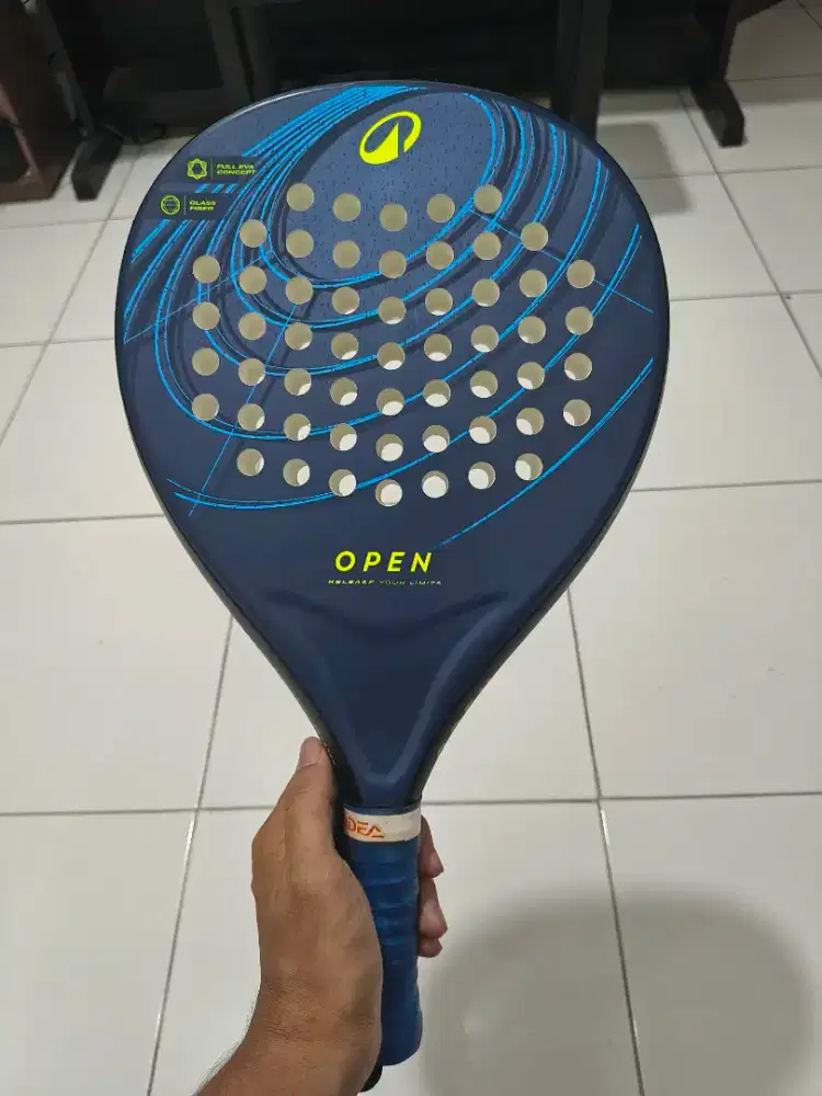 Raket Padel Decathlon Kuikma Padel Dewasa PR Open Biru