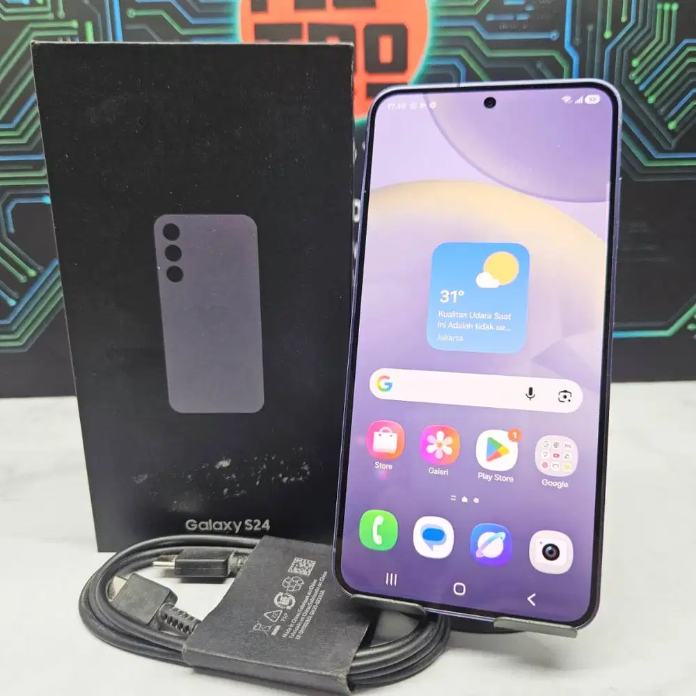 Samsung Galaxy S24 8/256GB Lavender Resmi SEIN Fullset No Minus