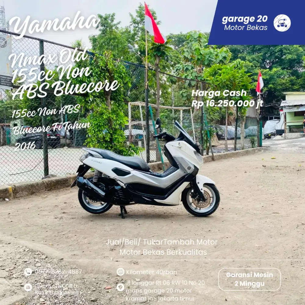 Yamaha NMAX 155cc Non ABS VVA_Fi Bluecore Tahun 2016 Pajak Off