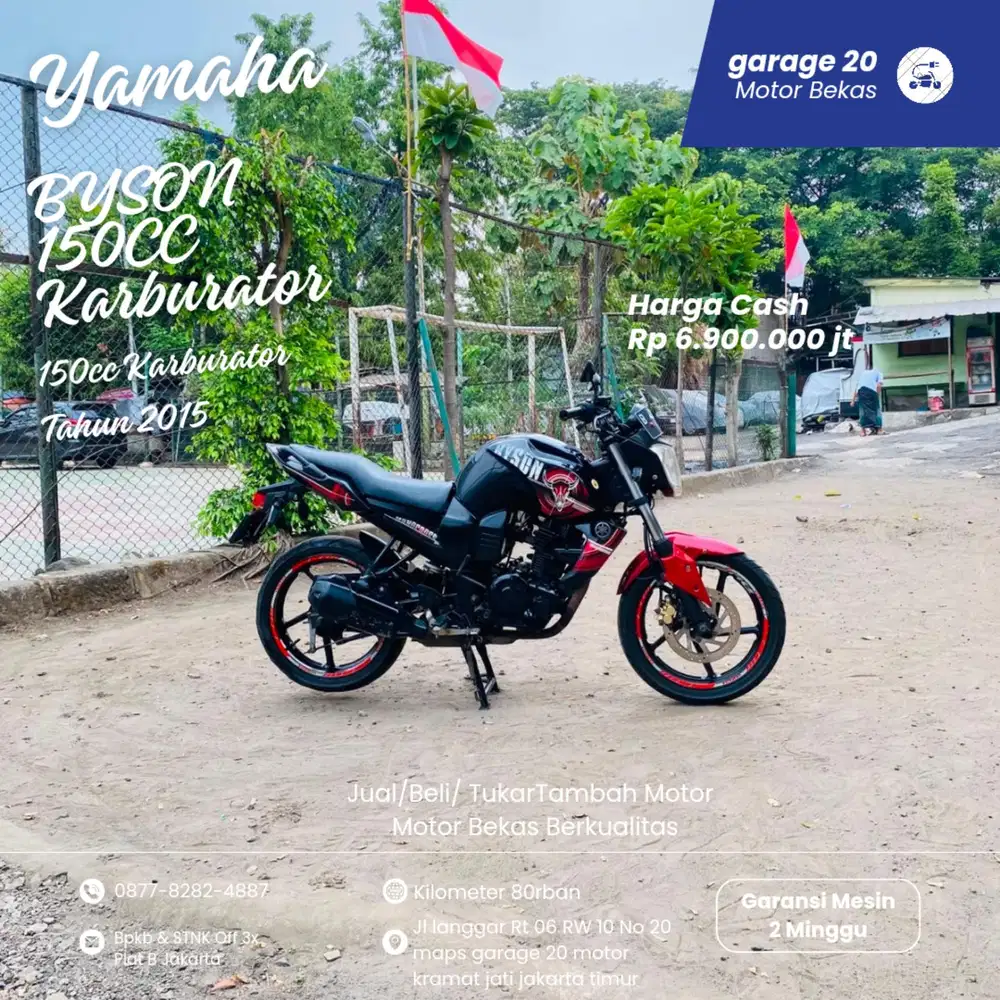Yamaha Byson 150cc Karburator tahun 2015 Pajak Off