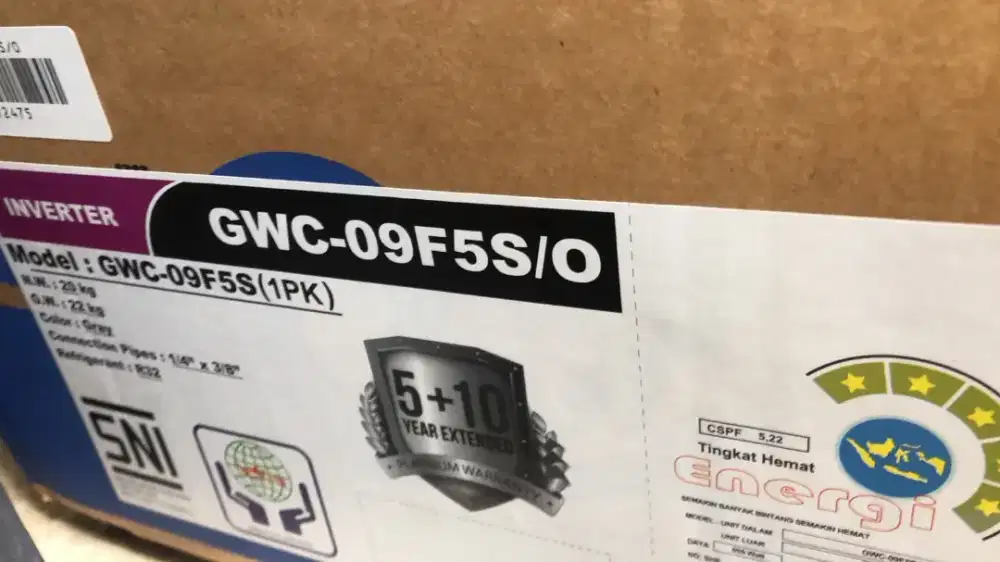 AC GREE INVERTER 1 PK BARUUUUU 100%